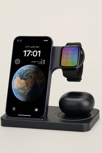 شاحن لاسلكي ثلاثي