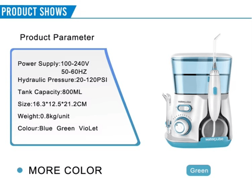 جهاز تنظيف الأسنان بالماء مع 5 فوهات