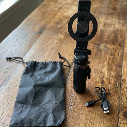 عصا سيلفي للجيب الدوار مع حامل سطح مكتب