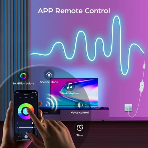 شريط إضاءة النيون USB 5 فولت LED قطاع RGB النيون 3...