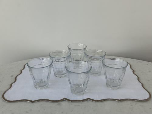 طقم كاس زجاج 6 قطع 95 مل
