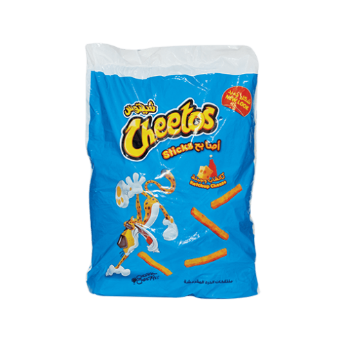 14- شيتوس أصابع رقائق ذرة بنكهة الجبنة والكاتشب