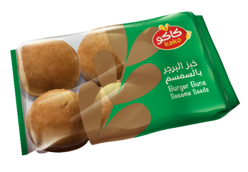 خبز البرجر بالسمسم كاكو