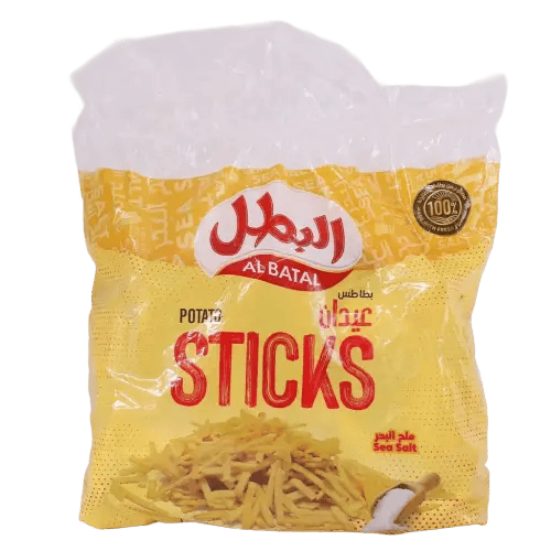 12-بطاطس البطل عيدان ملح بحري 23 جرام