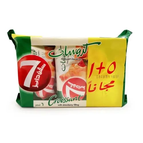 سفن دايز كروسان فراولة 55X6 جرام