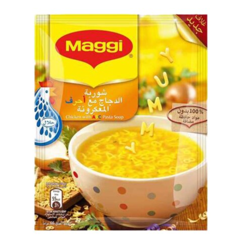 ماجي شوربة الدجاج مع أحرف المعكرونة 66جم