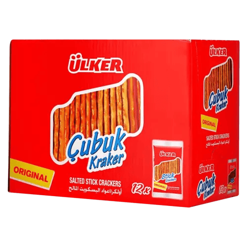 12-اولكر بسكويت مالح أعواد 30 جرام