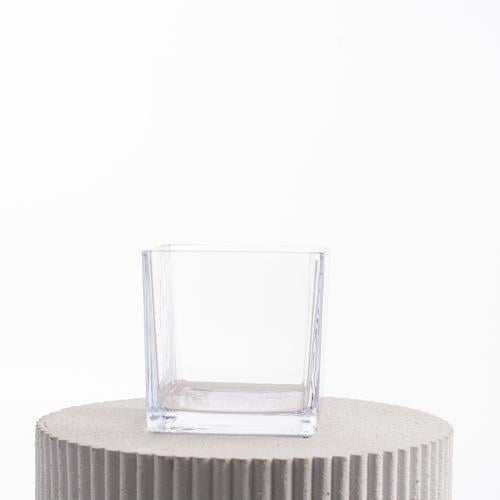 فازة زجاجية مربع 15*15