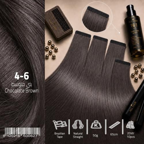 Brazilian soft hair tip - medium brown