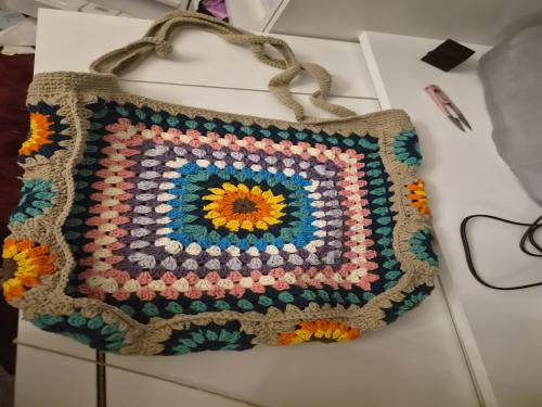 Sunflower Granny Tote
