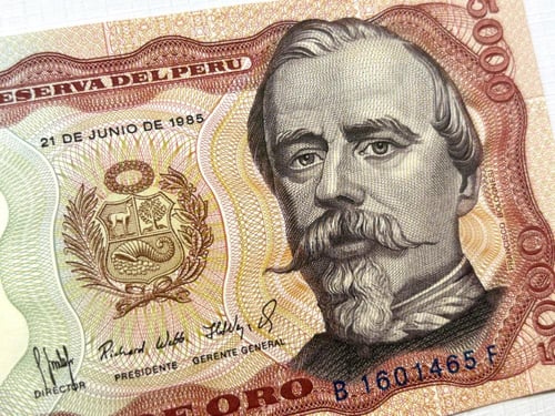 عملة البيرو 1985م بتصميم جميل جدا