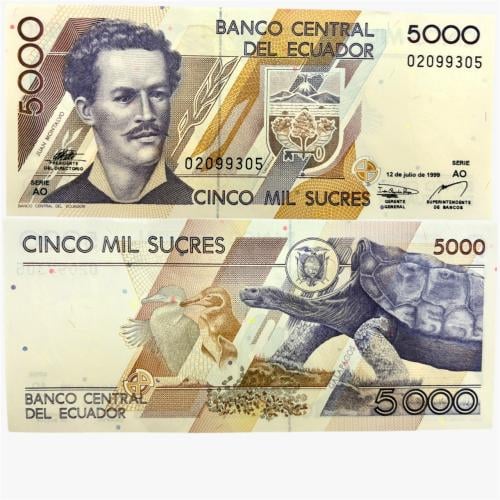 عملة الإكوادور 1999 م بتصميم جميل جدا