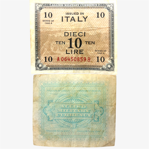 عملة إيطاليا 1943م فترة الحرب العالمية الثانية