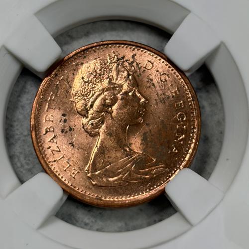 عملة كندا 1965 م تحمل صورة الملك اليزابيث مع بطاقة...