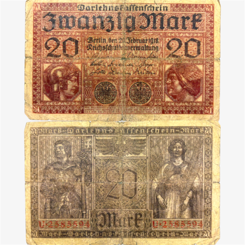 عملة ألمانيا 1918م بتصميم جميل جدا