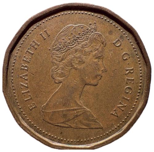 عملة كندا 1985م تحمل صورة إليزابيث