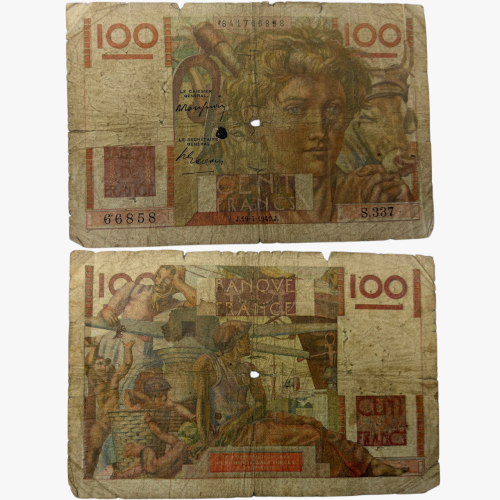 عملة فرنسا 1949م بتصميم مميز