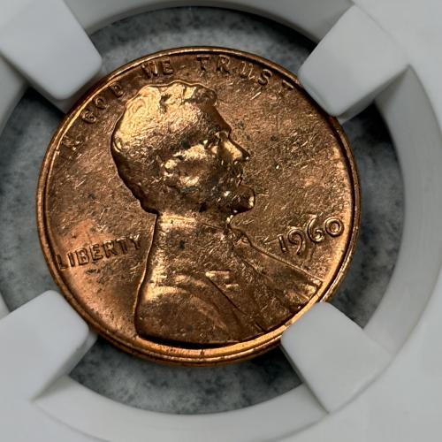 عملة أمريكا 1960م تحمل صورة ابراهام لينكولن بحالة...
