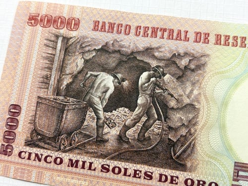 عملة البيرو 1985م بتصميم جميل جدا