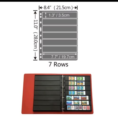 10 صفحات لحفظ الطوابع البريدية
