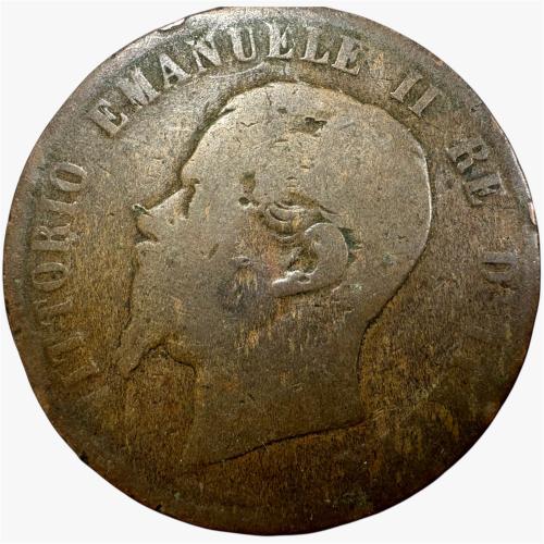 عملة ايطاليا 1863 م