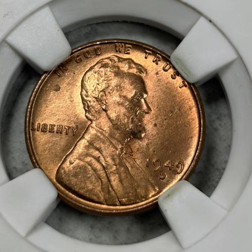 عملة أمريكا 1949م تحمل صورة ابراهام لينكولن بحالة...