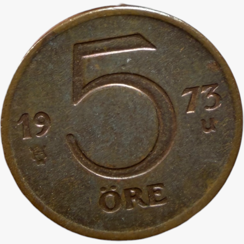 عملة السويد 1973م