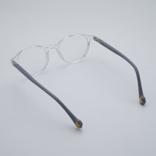 نظارة طبية للأطفال بإطار شفاف دائري