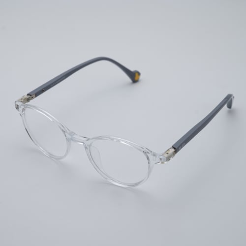 نظارة طبية للأطفال بإطار شفاف دائري