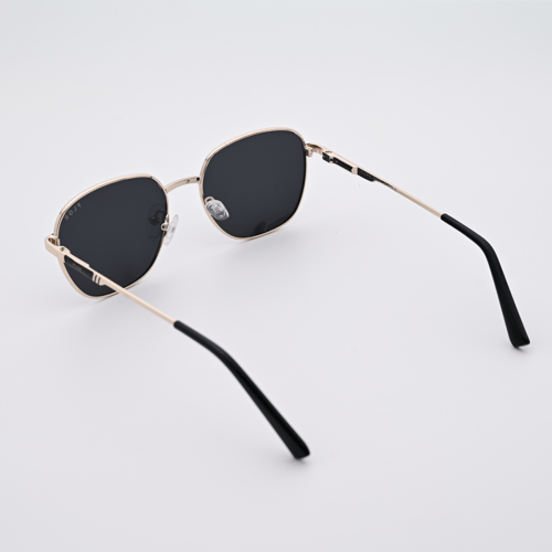 PLOR Gold Classic Oval Sunglasses