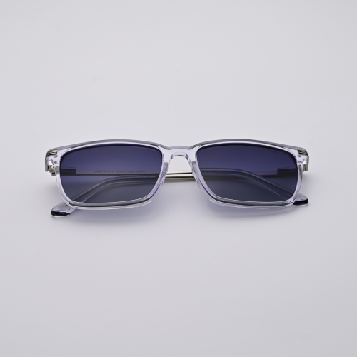 Clear Frame Square Sunglasses