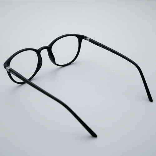 Carner Black Oval Eyeglasses