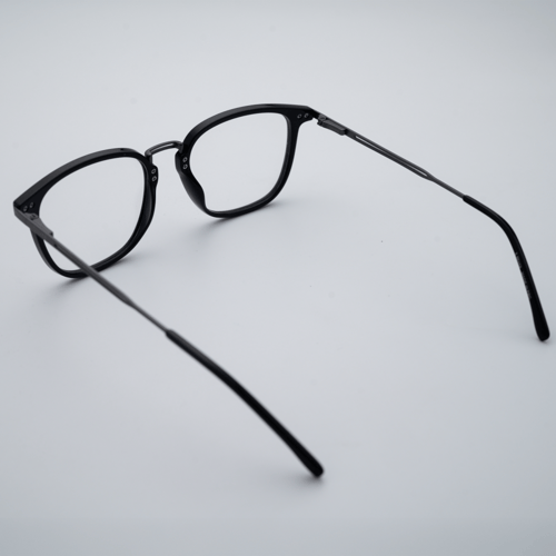 Silver Bridge Black Eyeglasses