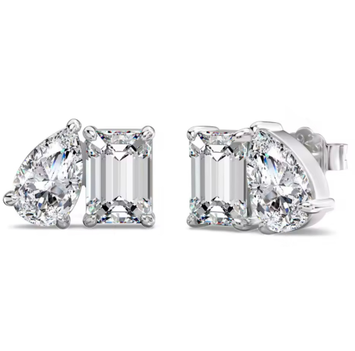 Silver earrings radiation