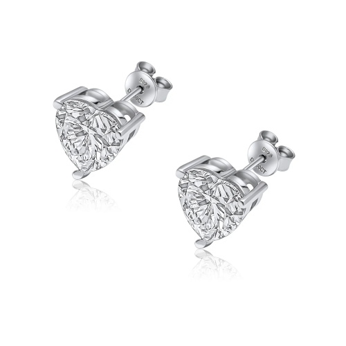 Silver earrings Heart