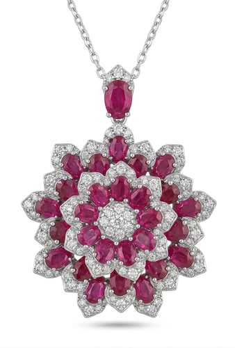 Rose flower pendant