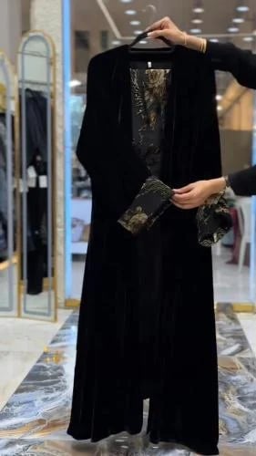 عبايه شتويه مخمل