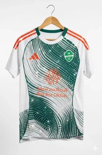 تيشرت الاهلي الاحتياطي لماع 2026 | بياض المجد والب...