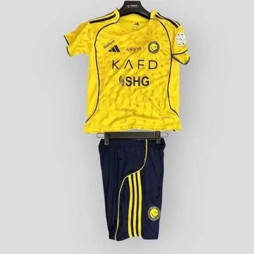 طقم نادي النصر الاساسي 2026 اطفال | إشراقة شمس الذ...