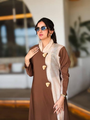 عباية كريب دانتيل