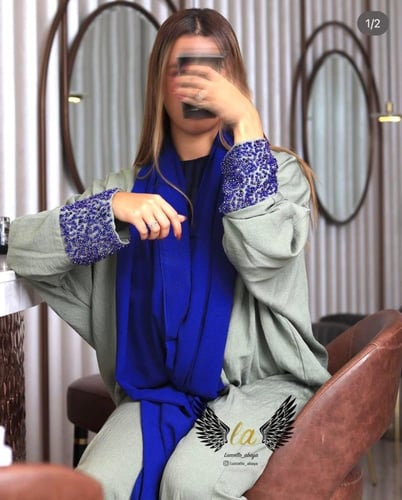 عباية زيتي فاتح