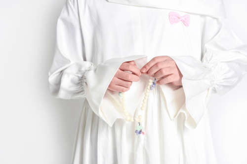 شرشف صلاة صغار فيونكات ملونة