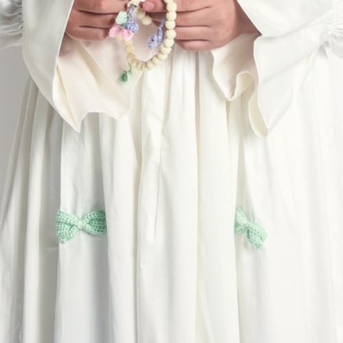 شرشف صلاة صغار فيونكات ملونة