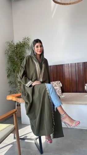 عباية ملونة زيتي