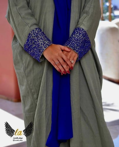 عباية زيتي فاتح