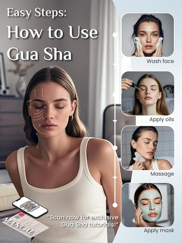 Rena Chris Gua Sha Facial Tools, Stainless Steel G...