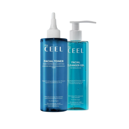 the ceel facial toneer 200ml + facial cleanser