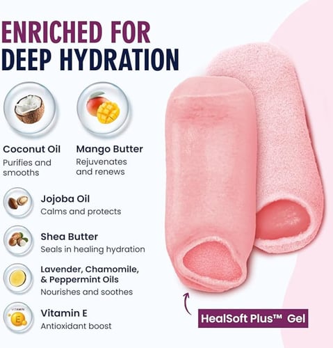 Dr. Frederick's Original Moisturizing Heel Socks f...
