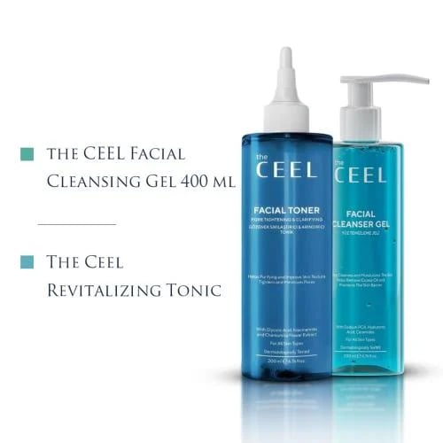 the ceel facial toneer 200ml + facial cleanser