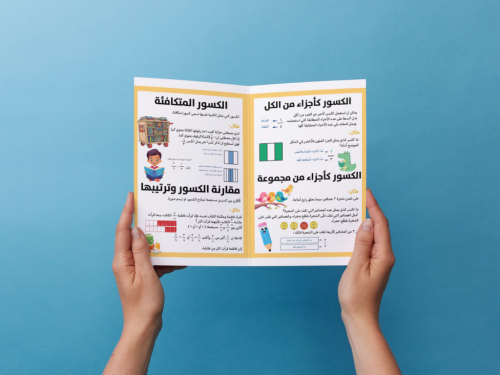 مطوية الكسور ثالث ابتدائي